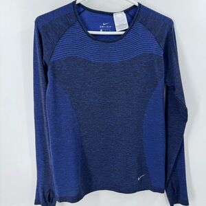 Nike Dri Fit Knit Longsleeve Running / Athletic Top